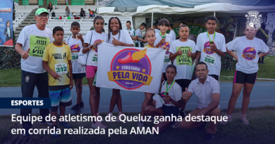 Equipe de atletismo de Queluz ganha destaque em corrida realizada pela AMAN
