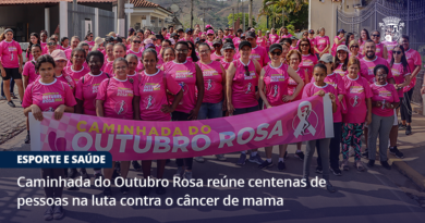 Caminhada do outubro rosa reúne centenas de pessoas pela luta contra o câncer de mama