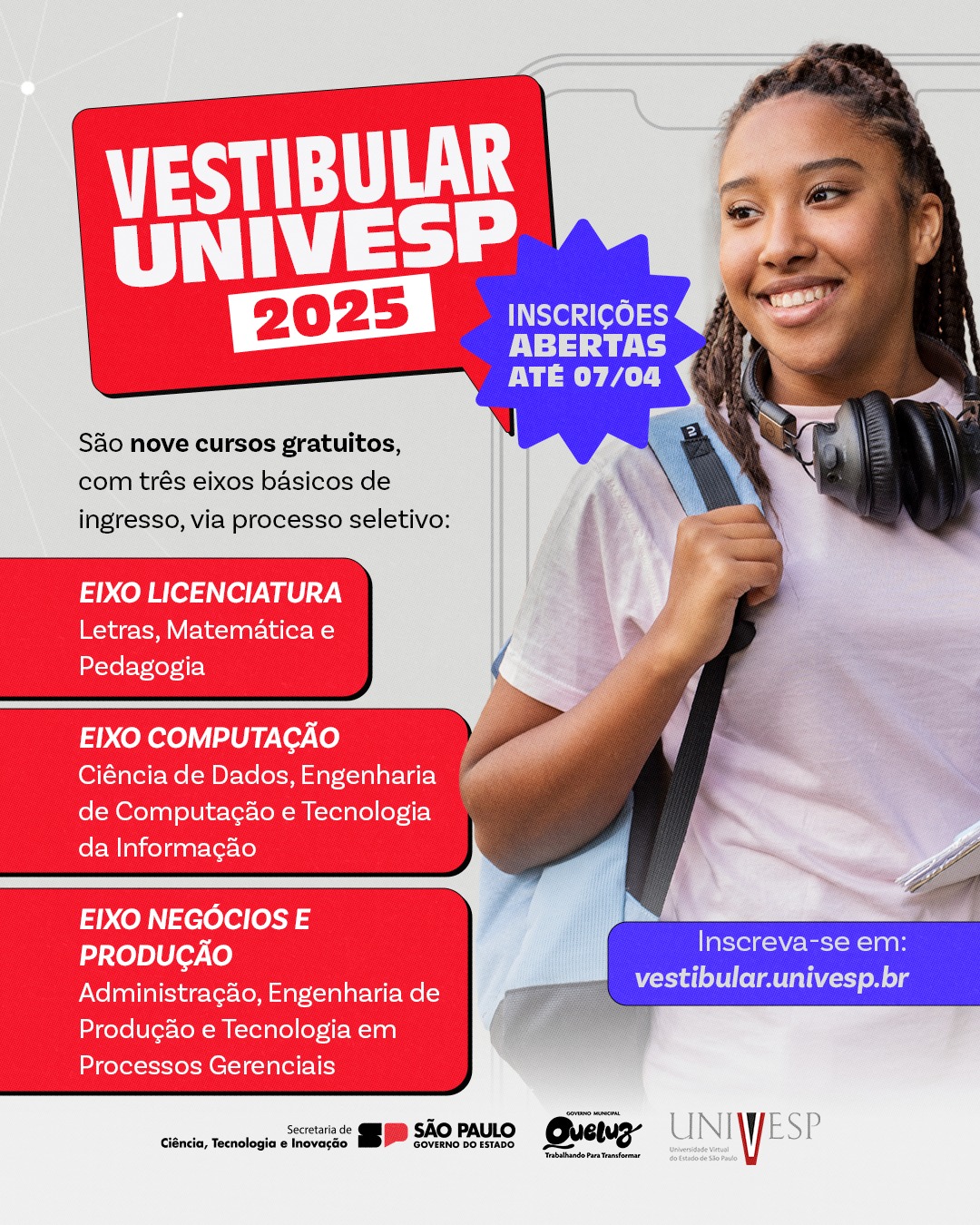 Inscrições Univesp 2025 - Prefeitura de Queluz - Site Oficial